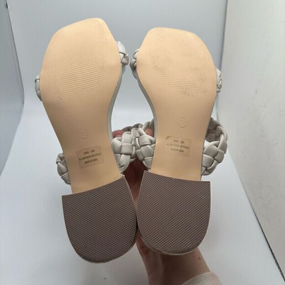 CUSHIONAIRE Women's two band braided low block heel slide sandal +Memory Foam 9 - Picture 5 of 8